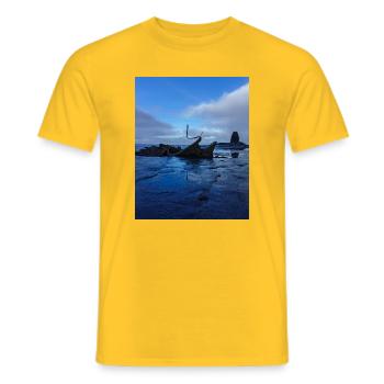 naufrage - T-shirt homme - jaune - Devant - AI Model Male 178 dark (178cm)