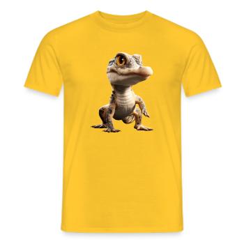 Caïman Crocodile Alligator Reptiles Crocodile Caïmans - T-shirt homme - jaune - Devant - AI Model Male 178 dark (178cm)