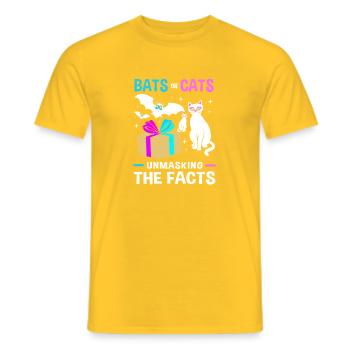 Halloween Gender Reveal - Men's T-Shirt - yellow - Front - AI Model Male 178 dark (178cm)