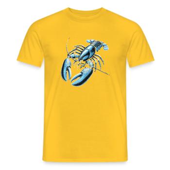 Blue Crab Lobster Style - Men's T-Shirt - yellow - Front - AI Model Male 178 dark (178cm)