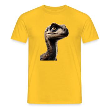 Raptor Vélociraptor Dinosaure Dino Raptors - T-shirt homme - jaune - Devant - AI Model Male 178 dark (178cm)