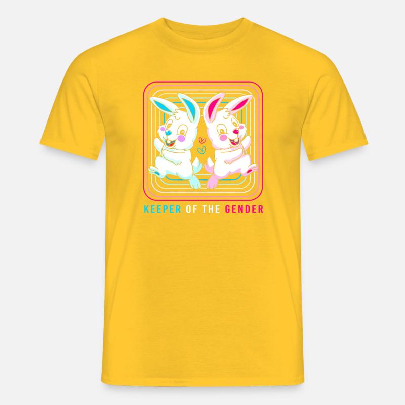 Gender Reveal Ostern Werdende Mutter - Männer T-Shirt - Gelb