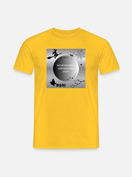 Ganzjährige Hexe Motiv Halloween - Männer T-Shirt - Gelb