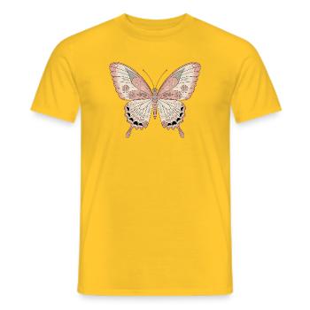 Boho Butterfly - Men's T-Shirt - yellow - Front - AI Model Male 178 dark (178cm)