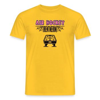 Air Hockey Retiree Air Hockey Player Retiree - Men's T-Shirt - yellow - Front - AI Model Male 178 dark (178cm)