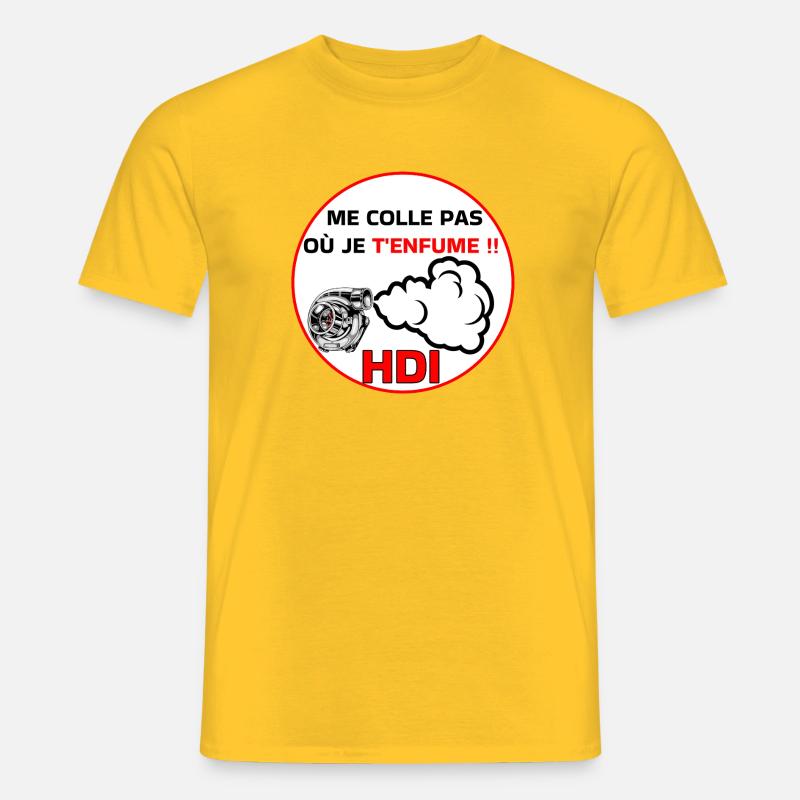 Bleib nicht bei mir, hdi - Männer T-Shirt - Gelb