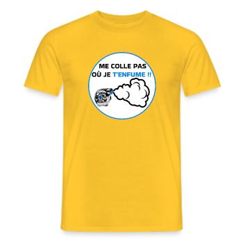  Bagnole - T-shirt homme - jaune - Devant - AI Model Male 178 dark (178cm)