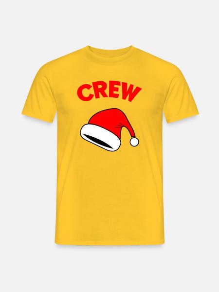 Santa Crew - Men's T-Shirt - yellow