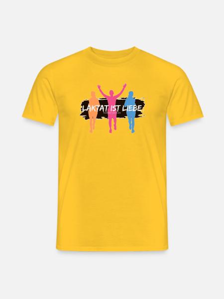 Lactate, c’est l’amour – Édition Runner - T-shirt homme - jaune