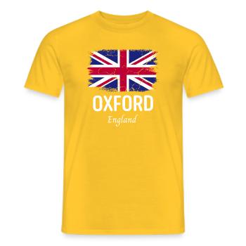 Oxford - Männer T-Shirt - Gelb - Vorne - AI Model Male 178 dark (178cm)