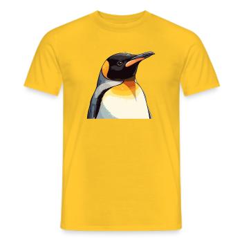 Pinguini Pinguino - T-shirt uomo - giallo - Fronte - AI Model Male 178 dark (178cm)
