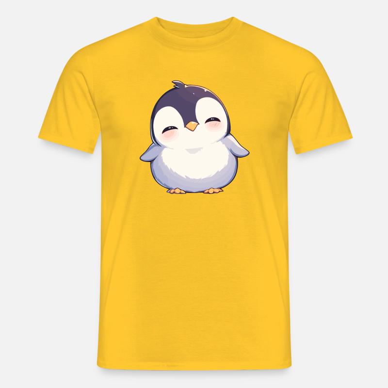 Pinguine Pinguin - Männer T-Shirt - Gelb