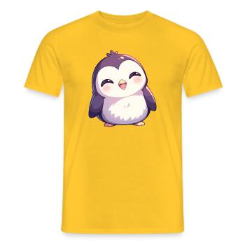 Pingouins Pingouin - T-shirt homme - jaune - Devant - AI Model Male 178 dark (178cm)