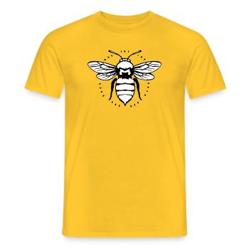 Biene Bienen Imker Geschenk - Männer T-Shirt - Gelb - Vorne - AI Model Male 178 dark (178cm)