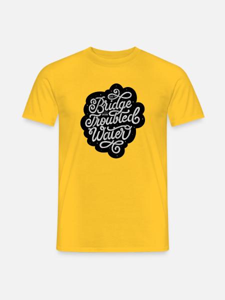 Bridge Over Troubled Water - Men's T-Shirt - yellow