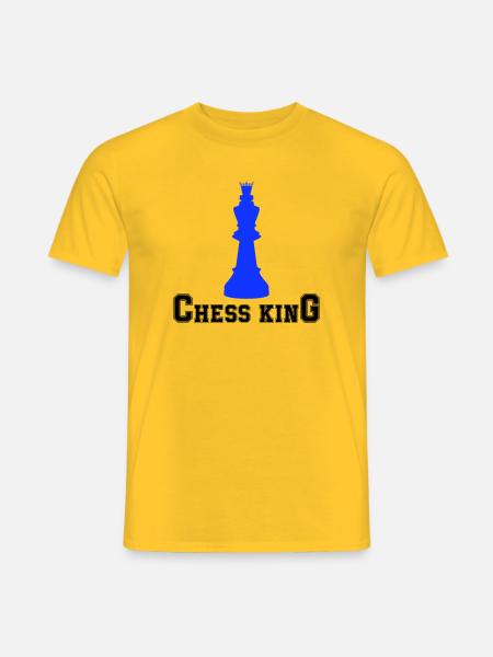 Roi des échecs - T-shirt homme - jaune