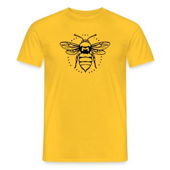 Biene Bienen T-shirt Imker Geschenk - Männer T-Shirt - Gelb - Vorne - AI Model Male 178 dark (178cm)