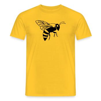 Biene Bienen T-Shirt Imker Geschenk - Männer T-Shirt - Gelb - Vorne - AI Model Male 178 dark (178cm)