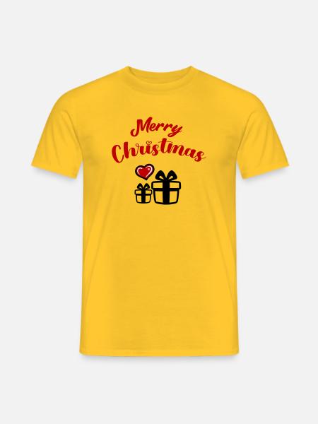 Joyeux Noël - T-shirt homme - jaune