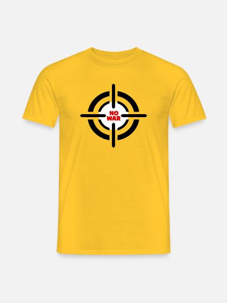 No War Emblem - Men's T-Shirt - yellow