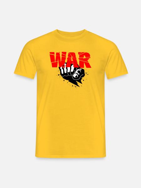 No war - Men's T-Shirt - yellow