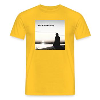 Death Waits Patient Always - Men's T-Shirt - yellow - Front - AI Model Male 178 dark (178cm)