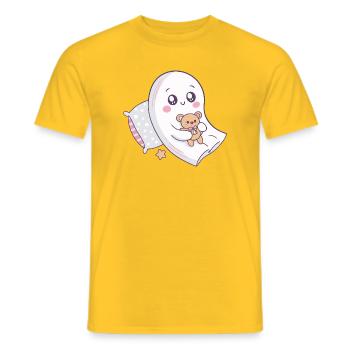 Kuscheliger Geist und süßer Teddybär - Männer T-Shirt - Gelb - Vorne - AI Model Male 178 dark (178cm)