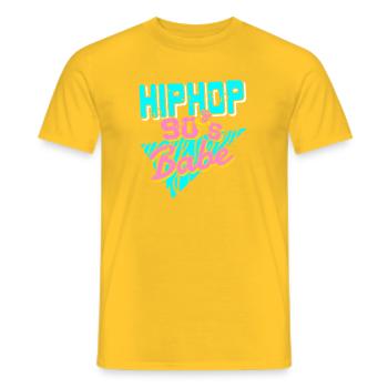 Urban Flow 90s Babe Retro Bold Style Vibes - Männer T-Shirt - Gelb - Vorne - AI Model Male 178 dark (178cm)