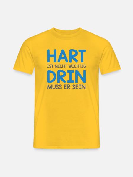 Hard is not important... - Men's T-Shirt - yellow