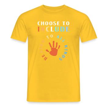 Special Needs School Teacher Special Education Pedagogue - Men's T-Shirt - yellow - Front - AI Model Male 178 dark (178cm)