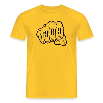 1909 Ruhrpott Fußball Dortmund Edition - Männer T-Shirt - Gelb - Vorne - AI Model Male 178 dark (178cm)