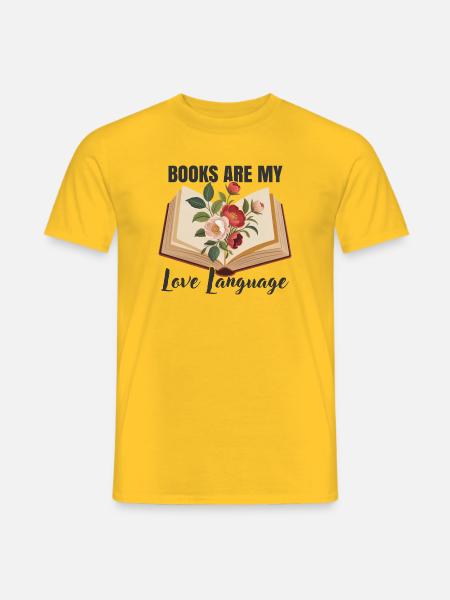 Books are my love language - Men's T-Shirt - yellow
