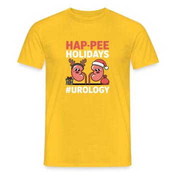 Urologie Infirmière Néphrologie Urologue Soins infirmiers - T-shirt homme - jaune - Devant - AI Model Male 178 dark (178cm)