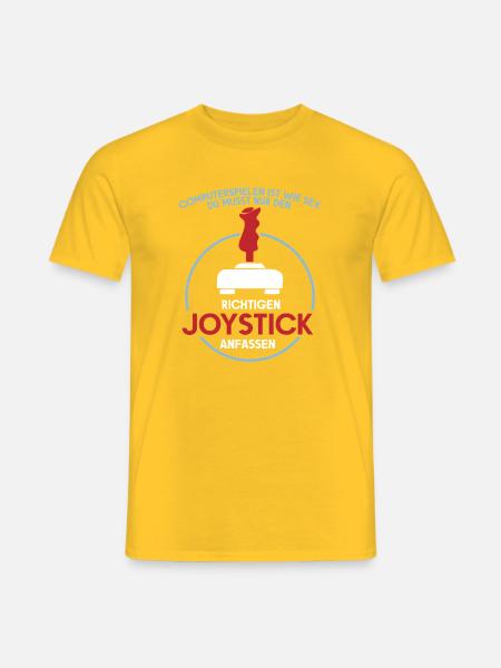 Konsole Zocken Computerfreak Gamer Sprüche Geek - Männer T-Shirt - Gelb