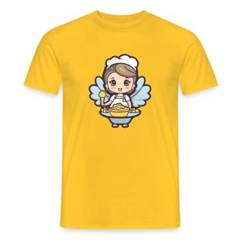 Baking Fairy Baking Cooking - Men's T-Shirt - yellow - Front - AI Model Male 178 dark (178cm)