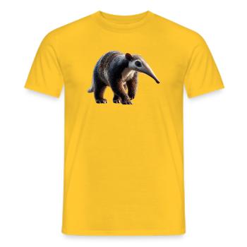 Ameisenbär Tamandua Anteater Große Ameisenbären - Männer T-Shirt - Gelb - Vorne - AI Model Male 178 dark (178cm)