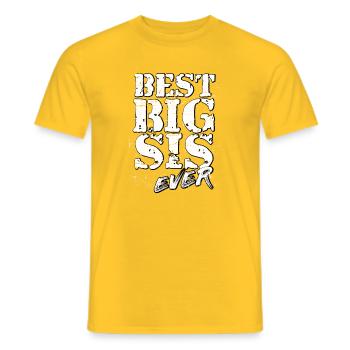 Soeur - T-shirt homme - jaune - Devant - AI Model Male 178 dark (178cm)