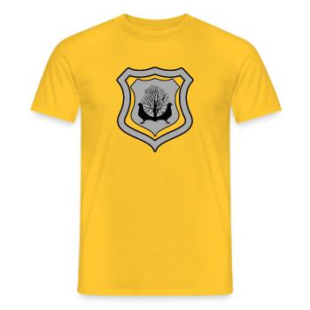 Colombes - T-shirt homme - jaune - Devant - AI Model Male 178 dark (178cm)