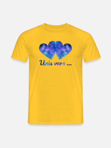 Unis vers... - T-shirt homme - jaune