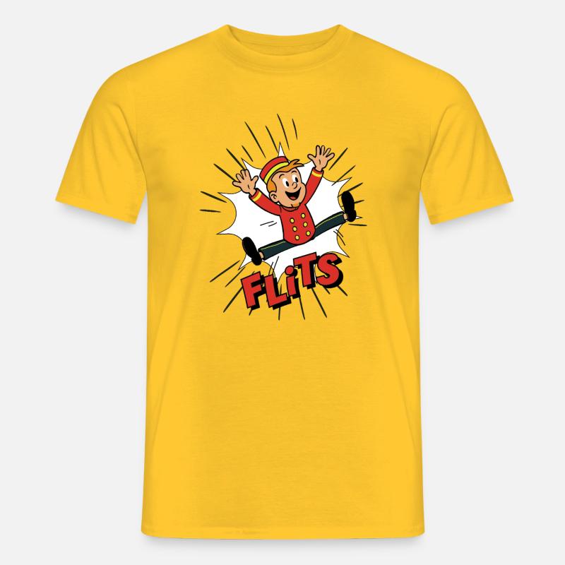 Franky in einem Blitz - Männer T-Shirt - Gelb
