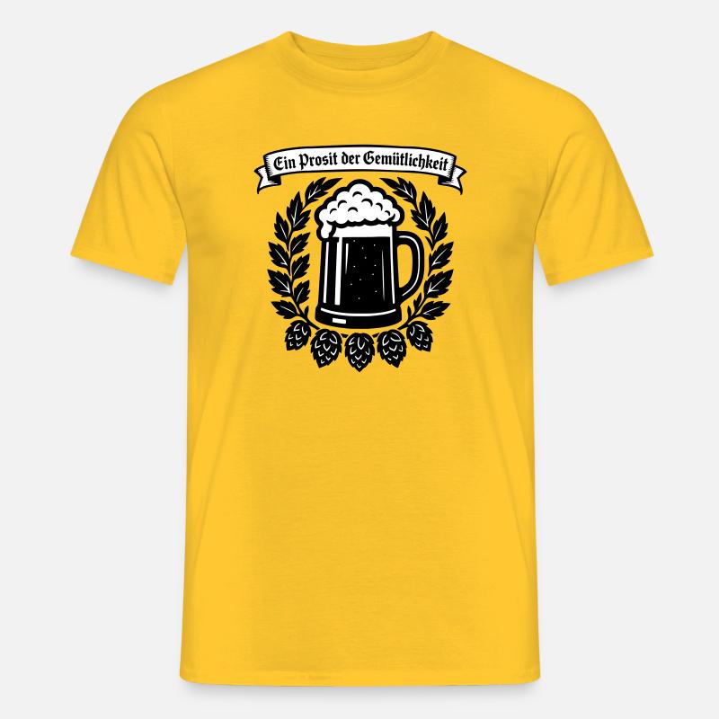 Ein Prosit der Gemütlichkeit - Männer T-Shirt - Gelb