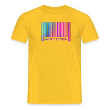 ÉDITION LIMITÉE - T-shirt homme - jaune - Devant - AI Model Male 178 dark (178cm)