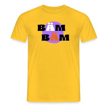 BAM, BAM - T-shirt homme - jaune - Devant - AI Model Male 178 dark (178cm)