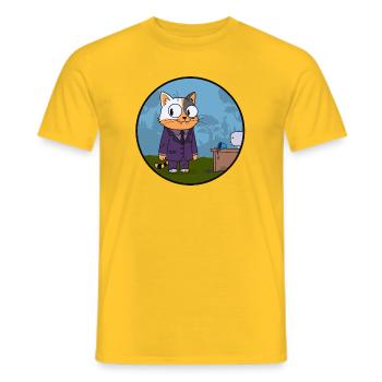 ABOGATO - Männer T-Shirt - Gelb - Vorne - AI Model Male 178 dark (178cm)