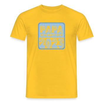 2023 - Men's T-Shirt - yellow - Front - AI Model Male 178 dark (178cm)