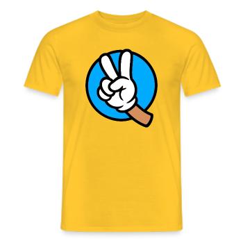 Ja! - Männer T-Shirt - Gelb - Vorne - AI Model Male 178 dark (178cm)
