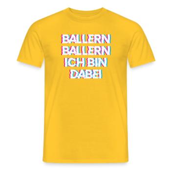 Hardtekk Tekk - T-shirt homme - jaune - Devant - AI Model Male 178 dark (178cm)