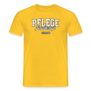 Pflegekraft 2026 Pflegehelfer Ausbildung PFK Beruf - Männer T-Shirt - Gelb - Vorne - AI Model Male 178 dark (178cm)