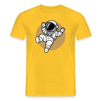 Saltonaut - Men's T-Shirt - yellow - Front - AI Model Male 178 dark (178cm)