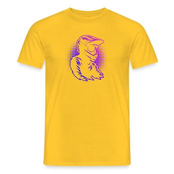 Conception de motocross pleine de caractère - T-shirt homme - jaune - Devant - AI Model Male 178 dark (178cm)